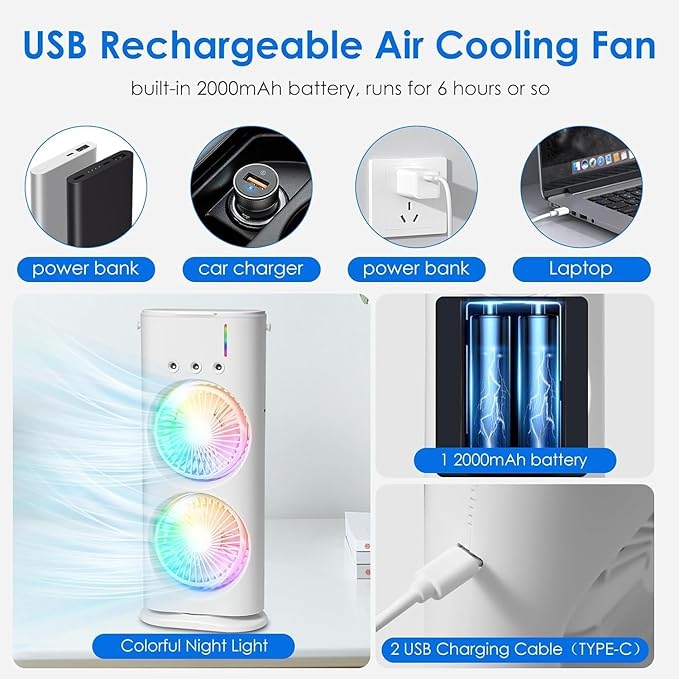 Portable Mini Mist Cooler - Beat the Heat Anywhere You Go!