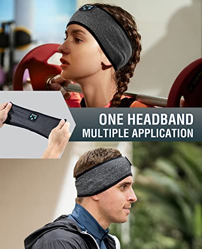 Bluetooth Music Headband – Wireless Sleep, Workout and Bike Ride Headphone