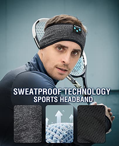 Bluetooth Music Headband – Wireless Sleep, Workout and Bike Ride Headphone