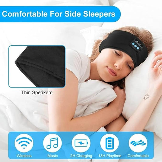 Bluetooth Music Headband – Wireless Sleep, Workout and Bike Ride Headphone