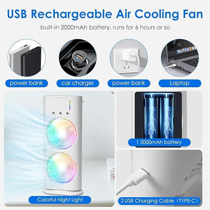 Portable Mini Mist Cooler -   Beat the Heat Anywhere You Go!