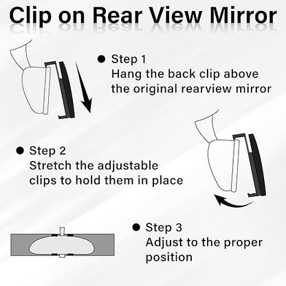 Wide Angle Panoramic Rear View Mirror – Reduce Blind Spots