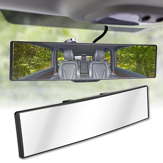 Wide Angle Panoramic Rear View Mirror – Reduce Blind Spots