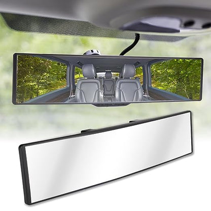 Wide Angle Panoramic Rear View Mirror – Reduce Blind Spots