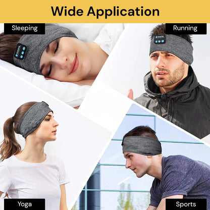 Bluetooth Music Headband – Wireless Sleep, Workout and Bike Ride Headphone