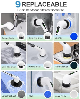 9-in-1 Electric Spin Cleaning Brush
