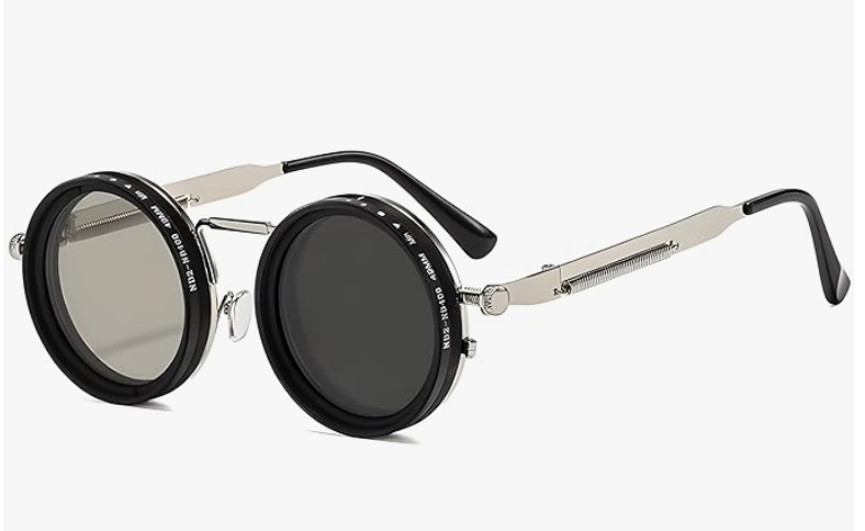 9-Gear Adjustable Polarized Sunglasses – UV400 Retro Round