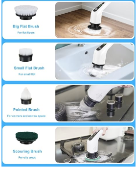 9-in-1 Electric Spin Cleaning Brush