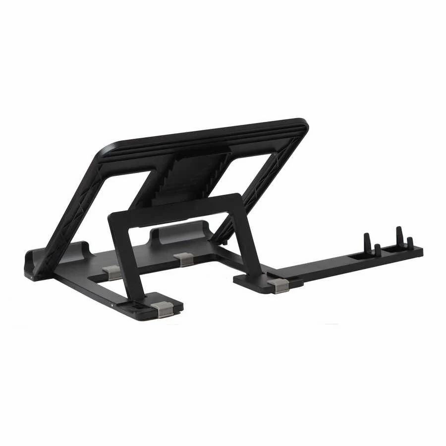 2-in-1 Foldable Adjustable Laptop Stand with Mobile Holder – Anti-Slip Ergonomic Design