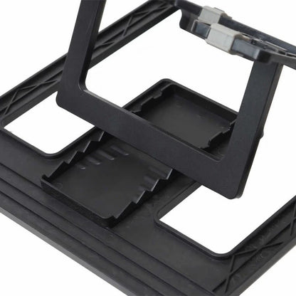 2-in-1 Foldable Adjustable Laptop Stand with Mobile Holder – Anti-Slip Ergonomic Design