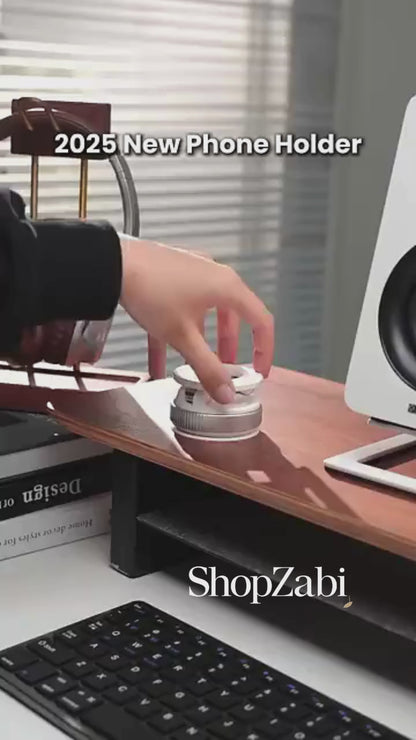 Magnetic Vacuum Phone Holder –No More Falling While Driving !