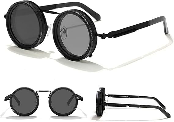 9-Gear Adjustable Polarized Sunglasses – UV400 Retro Round